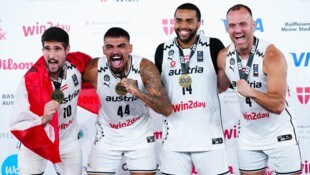 Toni Blazan, Fabio Söhnel, Nico Kaltenbrunner und Enis Murati (v.l.n.r.)