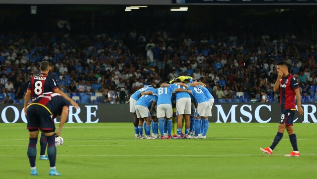 Bologna were beaten by Napoli. (Bild: AFP/APA/CARLO HERMANN)