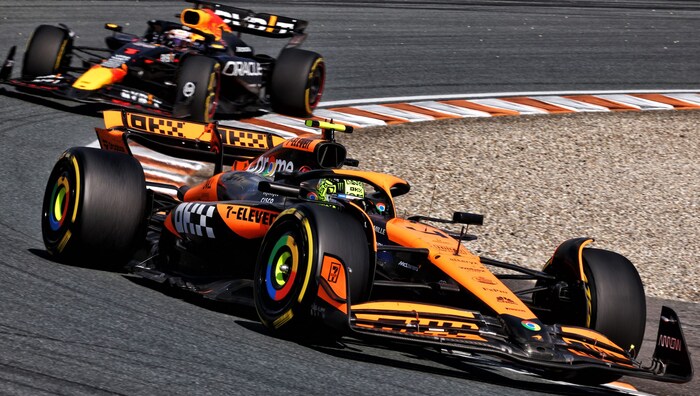 Landro Norris gave Max Verstappen no chance.