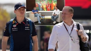 Michael Fally und Peter Moizi sprechen über die Kritik vom Verstappen-Vater. (Bild: AP/krone.tv)