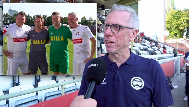 Peter Stöger in the krone.at interview (Bild: Krone.tv)