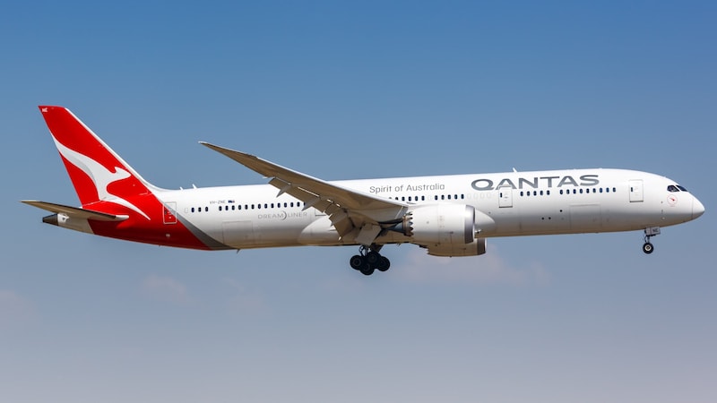 Eine Boeing 787 der australischen Airline Quantas (Bild: stock.adobe.com/Markus Mainka)