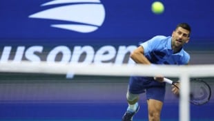 Novak Djokovic gewann sein Erstrundenduell gegen Radu Albot.