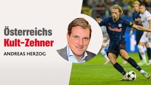 Österreichs Rekord-Teamspieler Andreas Herzog widmet sich in seiner jüngsten Kolumne den rot-weiß-roten Klubs in der Champions League.  (Bild: Krone Kreativ/GEPA Pictures)