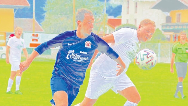 David Pfisterer (left) scored for Taxenbach at the weekend. (Bild: Fußball-Impressionen aus dem Salzburger Unterhaus)