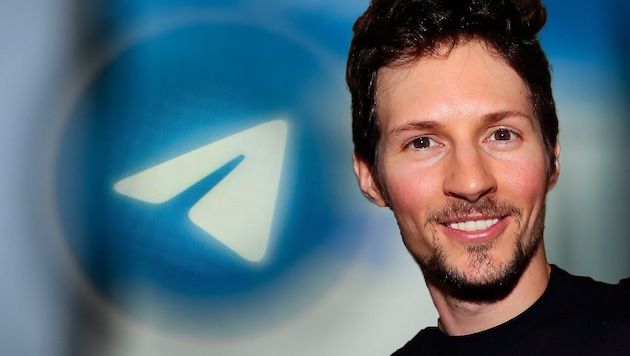 Telegram founder Pawel Durow was arrested in France a few weeks ago. He was accused of failing to cooperate with the authorities, for example in the fight against organized crime and child abuse (Bild: Krone KREATIV/AP/Tatan Syuflana, APA/AFP/Kirill KUDRYAVTSEV)