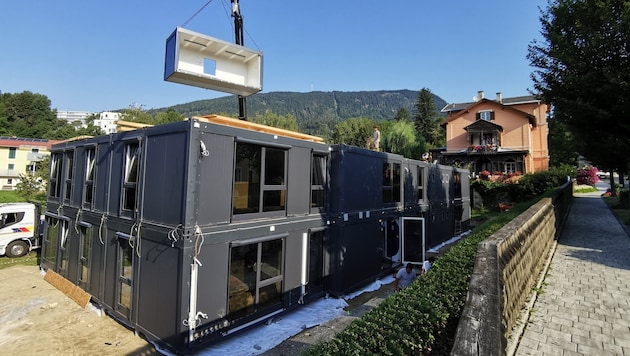 90 Container werden von Gratkorn nach St. Radegund gebracht. (Bild: Gemeinde St. Radegund)