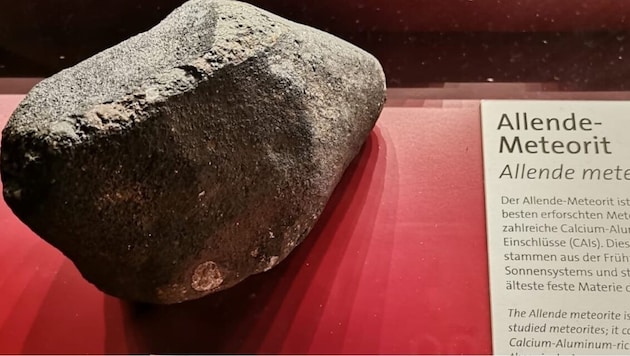 The meteorite under investigation. (Bild: JKU)