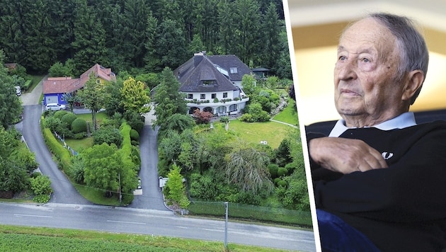 Ex-Landesrat Josef Fill (84) erlitt bei der Homeinvasion in seiner Villa einen Bruch des Mittelhandknochens – Frau und Tochter einen Schock. (Bild: Krone KREATIV/Daniel Scharinger)