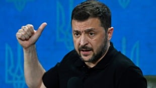 Der ukrainische Präsident Wolodymyr Selenskyj (Bild: AFP/Sergei CHUZAVKOV)