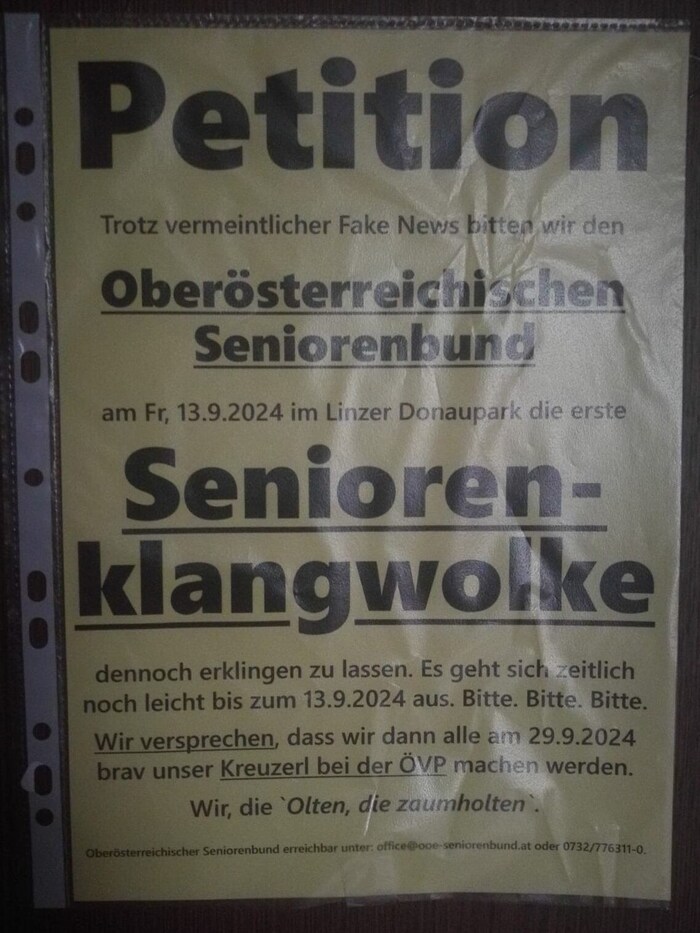 Die Plakate wurden mehrfach aufgehängt