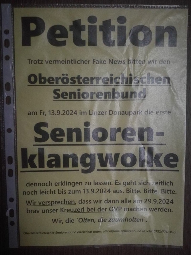 Die Plakate wurden mehrfach aufgehängt (Bild: zVg)