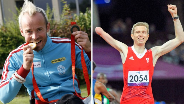 Thomas Geierspichler und Günther Matzinger (re.) sorgten bei den Paralympics für Salzburger Sternstunden.  (Bild: GEPA/GEPA, )