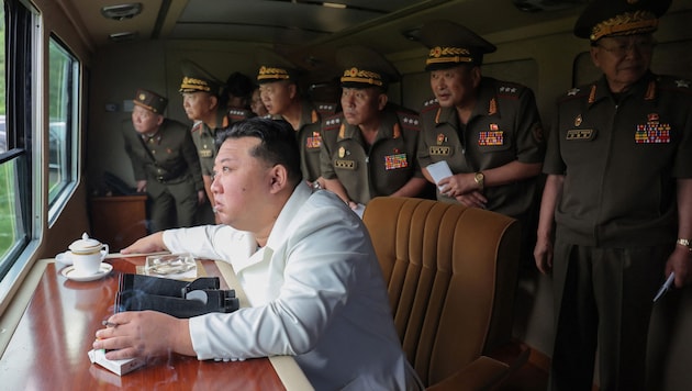 North Korea's ruler Kim Jong Un (Bild: AFP/STR / KCNA VIA KNS / AFP)