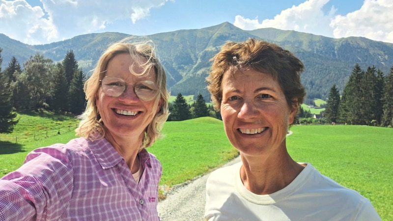 The two "Krone" hiking experts (Bild: Weges)