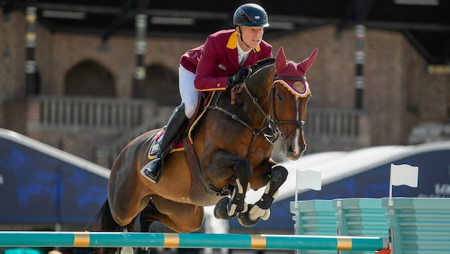 Max Kühner at the Tour competition in Stockholm. (Bild: AFP/APA/TT News Agency/Oscar OLSSON)