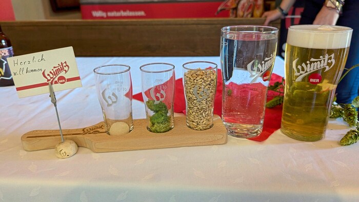Hefe, Hopfen, Gerste und Wasser: mit diesen vier Zutaten wird das Wimitzbier gebraut.