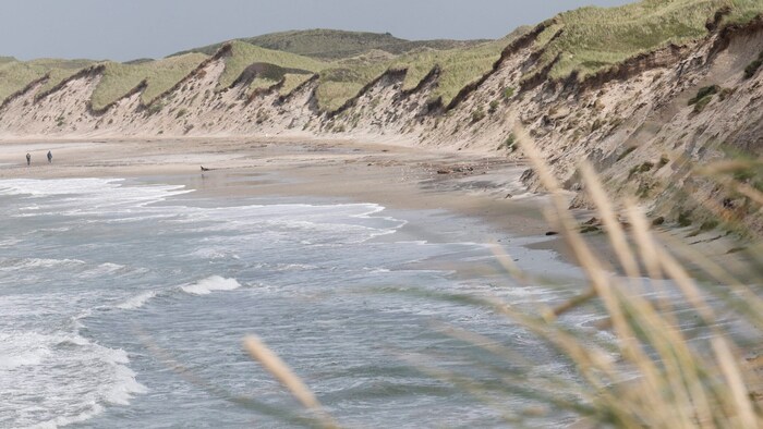An diesem Strand in Dänemark spielten die beiden Buben.