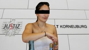 Die 32-Jährige sitzt seit über einem Jahr in Untersuchungshaft. Jetzt startet ihr Prozess. (Bild: Krone KREATIV/P. Huber, Screenshot MeinBezirk.at)