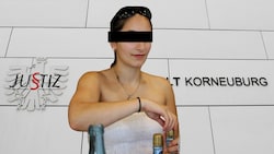 Bernadette H. (32) sitzt in der Justizanstalt Korneuburg in Untersuchungshaft.  (Bild: Krone KREATIV/P. Huber, Screenshot MeinBezirk.at)