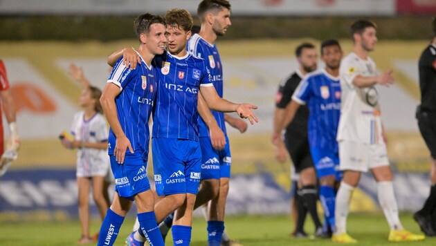 Blau-Weiß Linz are through to the next round. (Bild: GEPA/GEPA pictures)