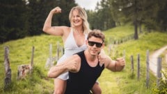 Bei „Forsthaus Rampensau“ dabei: MaxaMillion und Selina Hager (Bild: ATV_Bernhard Eder)