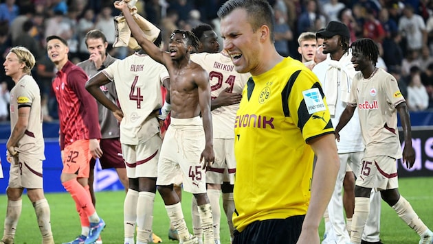 Red Bull Salzburg steht in der Champions League – zum Ärger von Kevin Großkreutz. (Bild: AP ( via APA) Austria Presse Agentur/BARBARA GINDL, GEPA)