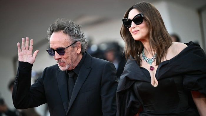 Monica Bellucci und Tim Burton schritten gemeinsam über den roten Teppich.
