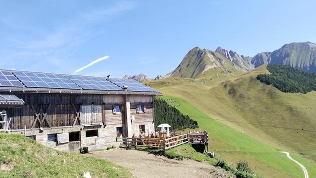 Malerisch in den Pfunderer Bergen liegt die Gampielalm. (Bild: Peter Freiberger)