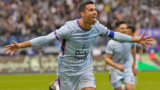 Cristiano Ronaldo still wants to cheer very often in his career (Bild: AP)