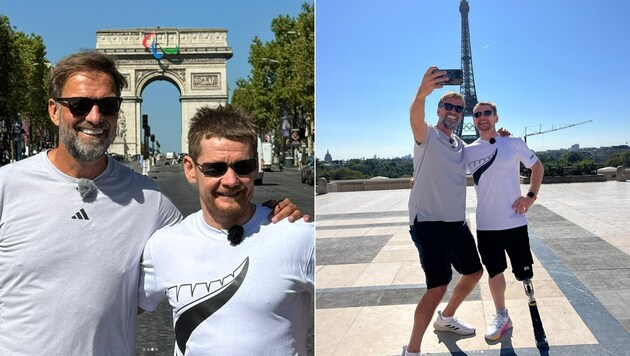 Jürgen Klopp and Wojtek Czyz in Paris (Bild: Instagram.com/kloppo)