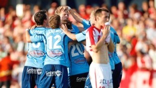 Das letzte Derby Hartberg – GAK ging an die Oststeirer.