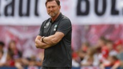 Ralph Hasenhüttl vermag die Transferregel nicht besonders zu amüsieren. (Bild: APA/AFP/Odd ANDERSEN)