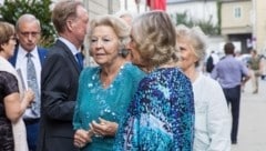 Beatrix der Niederlande bei ihrem Festspielbesuch 2019 (Bild: Franz Neumayr)