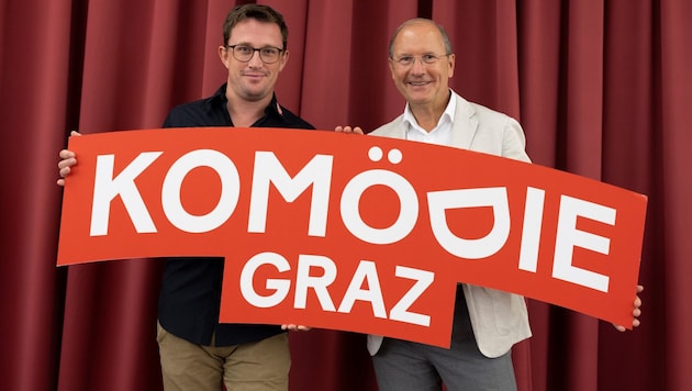 Stefan Moser and Urs Harnik are the directors of Komödie Graz (Bild: Manninger)