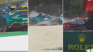 Bernd Mayländer verlor in Monza die Kontrolle über sein Auto.