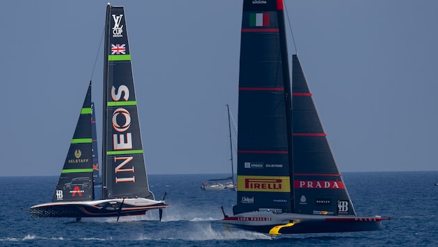 Der America‘s Cup findet heuer vor der Küste Barcelonas statt. (Bild: AP ( via APA) Austria Presse Agentur/ASSOCIATED PRESS)