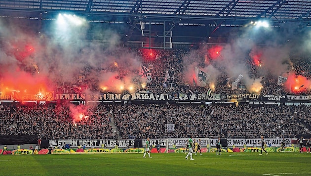 Once again, the Wörthersee Stadium will be a black and white fortress. (Bild: GEPA/GEPA pictures)