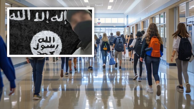 The 14-year-old suspected IS perpetrator (symbolic images) will also return to school on Monday. He was released on Friday. (Bild: Krone KREATIV/Stock Adobe Telegram)