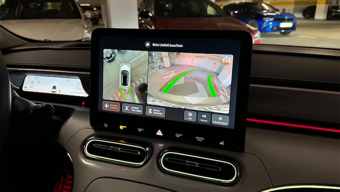Reversing cameras - in addition to exterior mirrors - can make maneuvering much easier.
