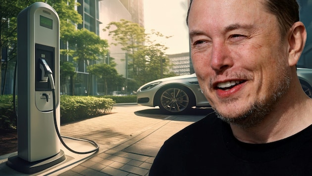 Elon Musk has undergone a change of heart in recent years. (Bild: Krone KREATIV/AFP/Odd Andersen, SHOTPRIME STUDIO – stock.adobe.com)