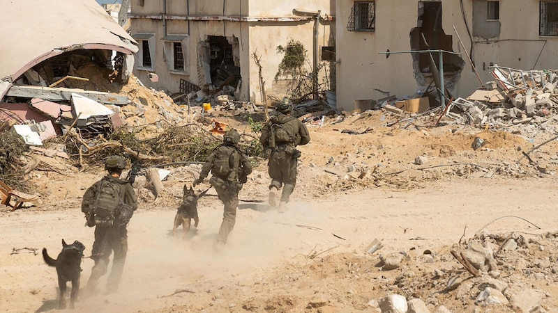 Israeli soldiers in Gaza (Bild: AFP)