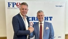 Alexander Petschnig und Norbert Hofer ziehen gemeinsam in den Wahlkampf. (Bild: FPÖ Bgld.)