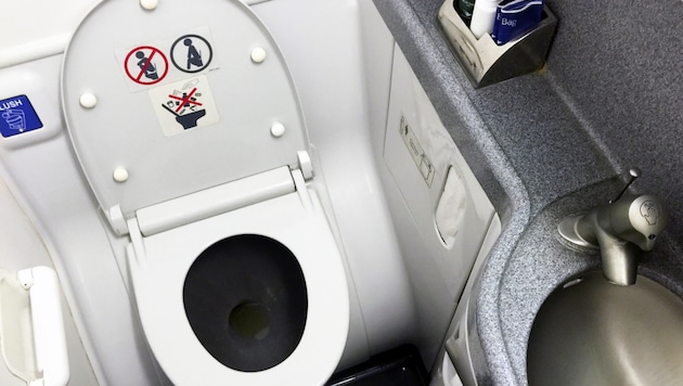 Smoking has been strictly forbidden on airplanes since the late 1990s. Anyone who lights a cigarette in the toilet is putting the lives of everyone on board at risk. (Bild: stock.adobe.com/Wolfgang Müller)