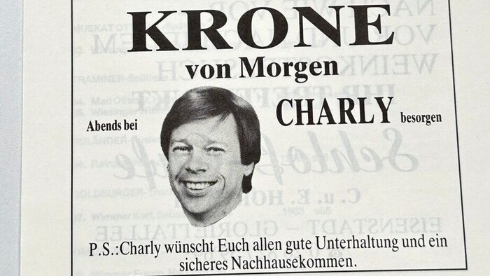 Getting tomorrow's "Krone" from "Charly" in the evening - everyone knew this saying from Karl ...