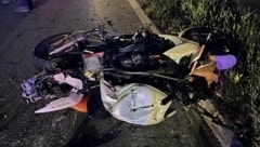 Der Motorradlenker wurde schwer verletzt. (Bild: FF Obervogau)