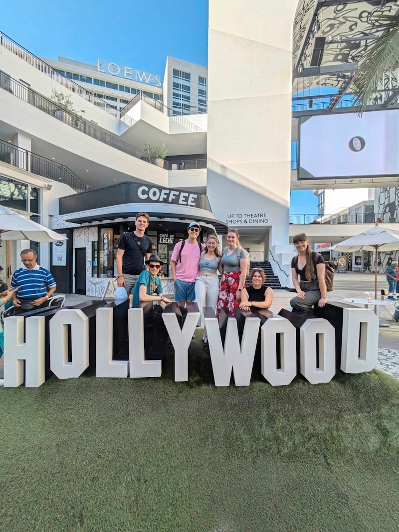 The concert tour also took the young Carinthians to Hollywood. (Bild: zVg)