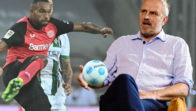 "Sky" expert Didi Hamann (right) feels for Jonathan Tah. (Bild: Urbantschitsch Mario/APA/AFP/INA FASSBENDER)