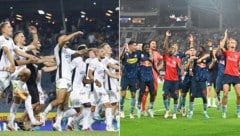 Sturm Graz (li.) und Salzburg vertretern Österreich in der Champions League. (Bild: EXPA Picture/APA/EXPA/UWE WINTER)