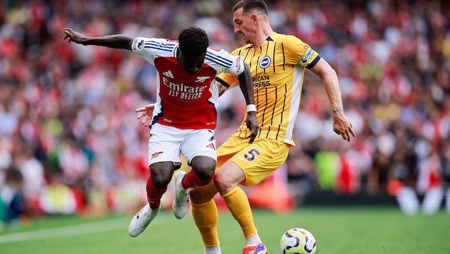 Arsenal und Brighton trennten sich mit einem X. (Bild: APA/AFP/BENJAMIN CREMEL)